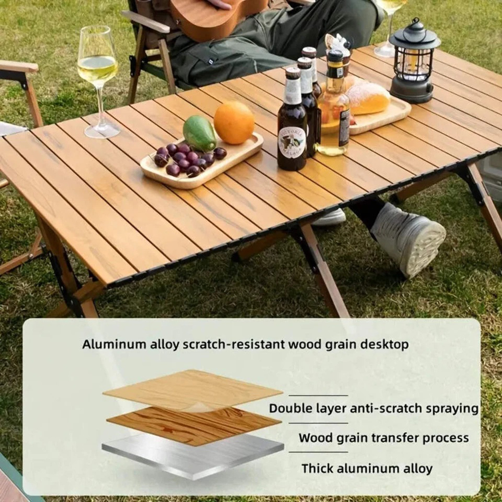 Aluminum Alloy Folding Egg Roll Table