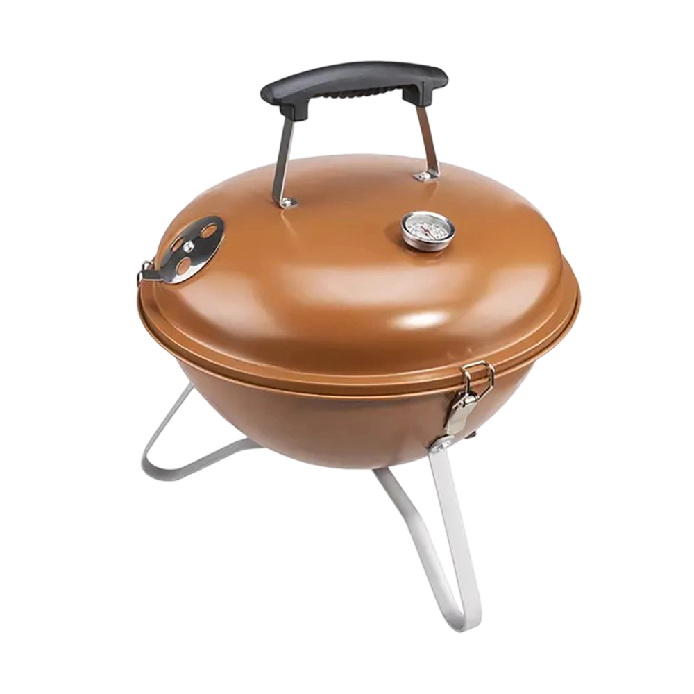 Portable Charcoal Grills Portable Outdoor Camping Spherical Barbecue Grill Bbg Carbon Grill WithThermometer Stewing Integrated Barbecue Grill forOutdoor Backyard Picnic Home