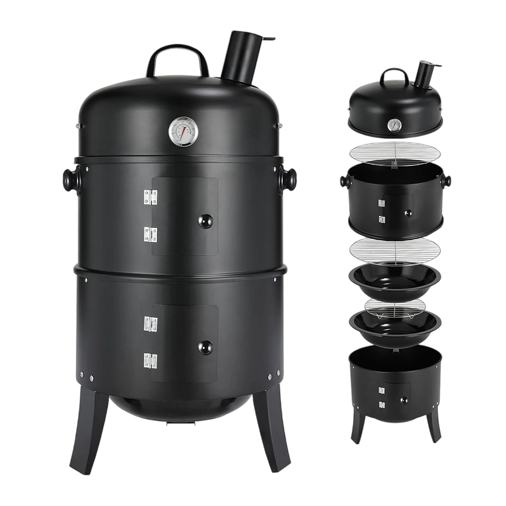 Outogether Food smoker BBQ grill CharcoaGrill for Backyard Patio Outdoor