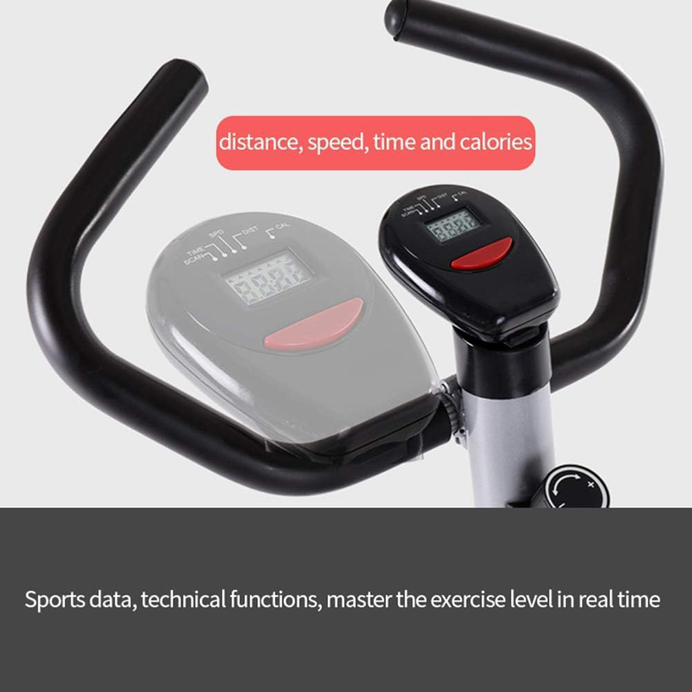 High-quality aluminum alloy home exercise bike with electronic display screen