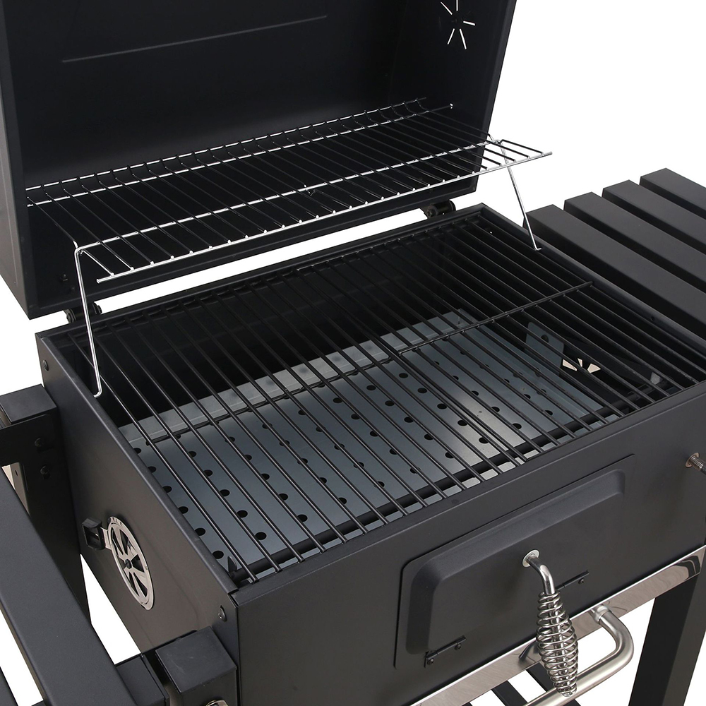 Household Charcoal Barbecue Grill Patio Rack Thickened Courtyard Large Outdoor Black Carbon Steel Professional Grill