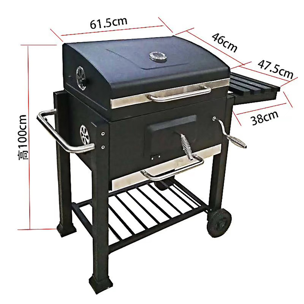 Household Charcoal Barbecue Grill Patio Rack Thickened Courtyard Large Outdoor Black Carbon Steel Professional Grill