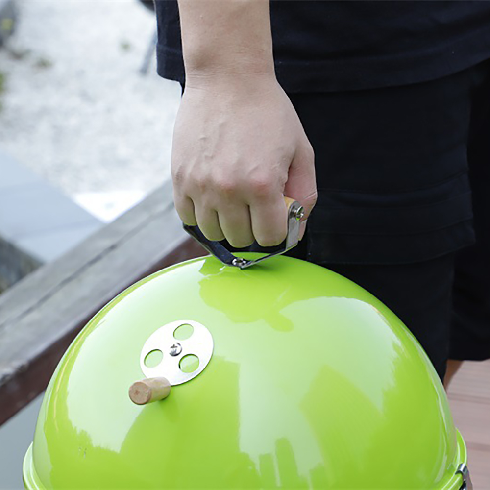 2-3 People，Protable Iron Apple Shape BBQ Grill