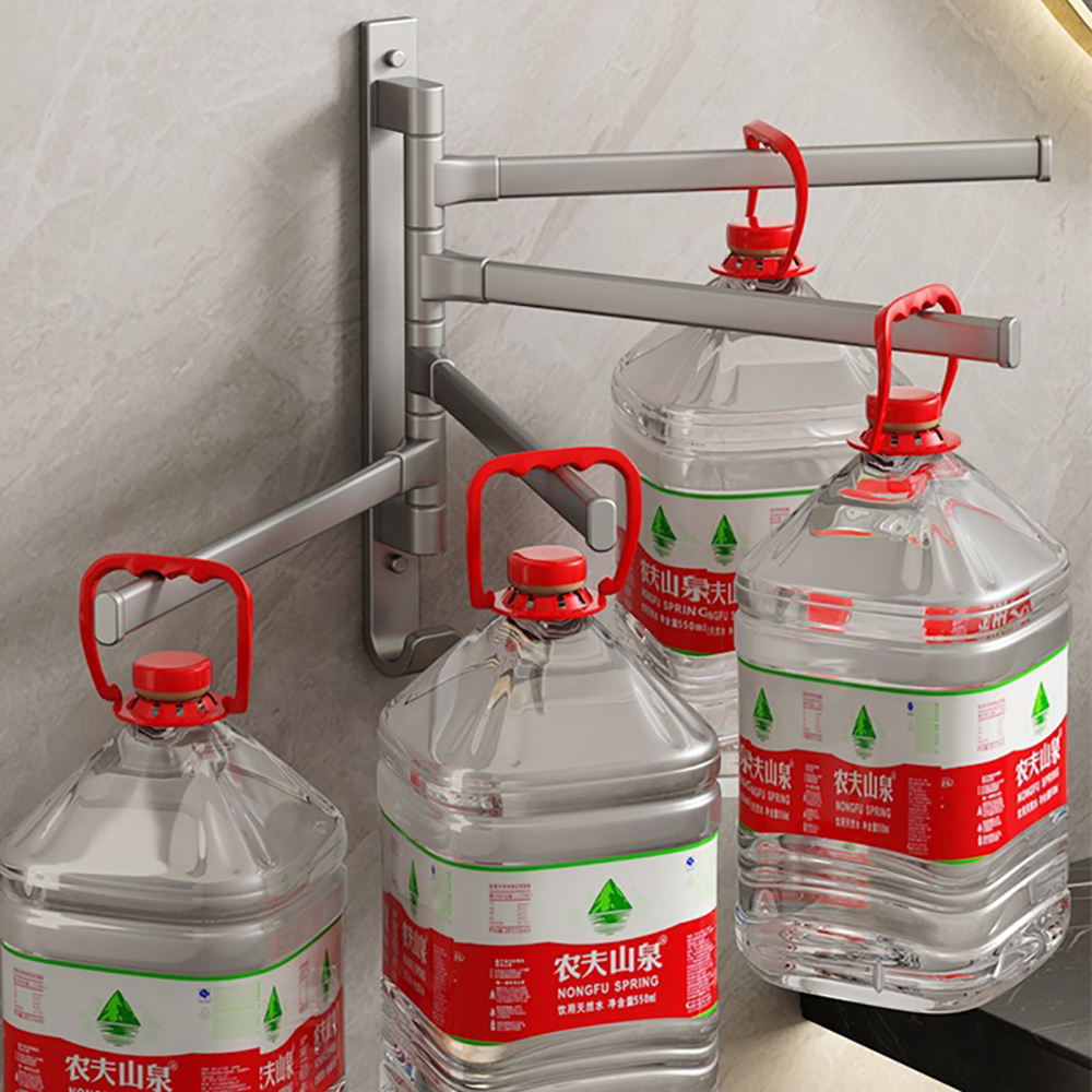 Aluminum alloy anodized high-capacity towel rack